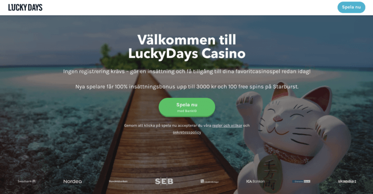 Lucky days lansering