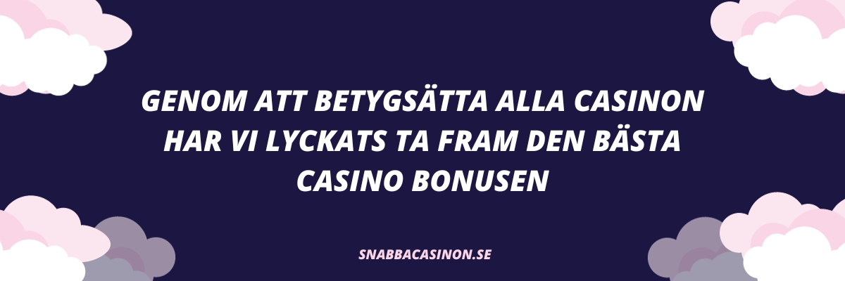 Bästa casino bonus
